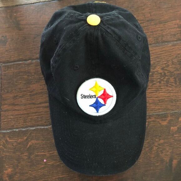 Pittsburgh Steelers hat NFL Team Apparel Snapback Black Cap - Picture 1 of 11